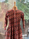 Maroon Jaal Printed Tunic
