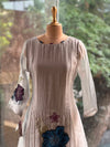Greyish Silver Glass Tissue Suit