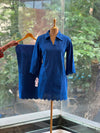 Royal Blue Collared Neck Co Ord