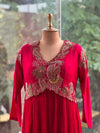 Red Crushed Gown