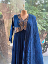 Royal Blue Crushed Gown