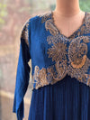 Royal Blue Crushed Gown
