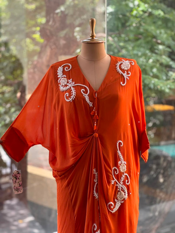 Orange Kaftan Tunic