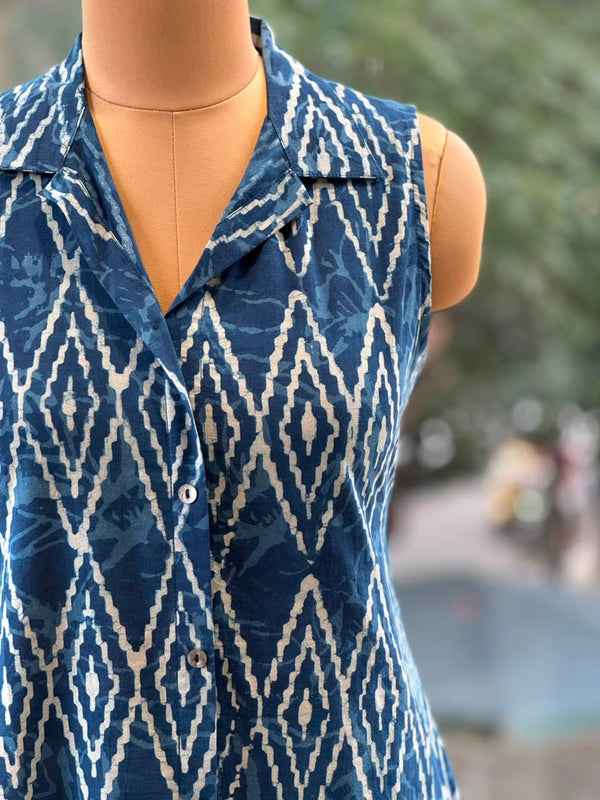 Indigo Printed Tunic