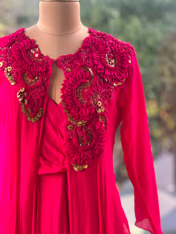 Pink Jacket Set