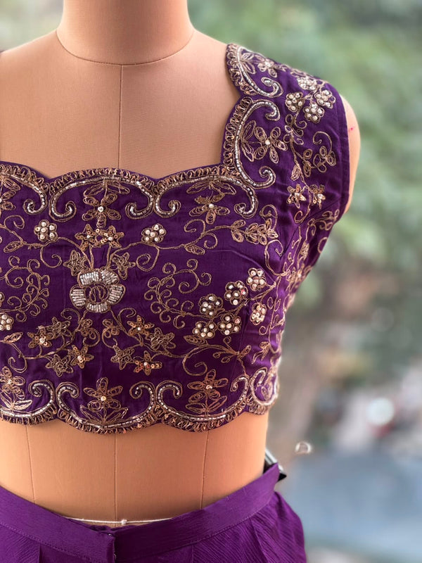 Purple Cape Set