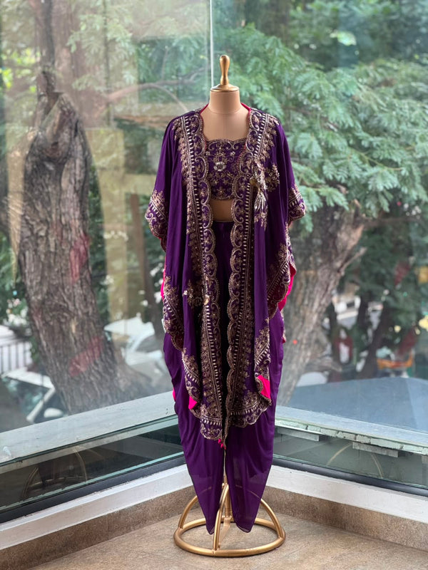 Purple Cape Set
