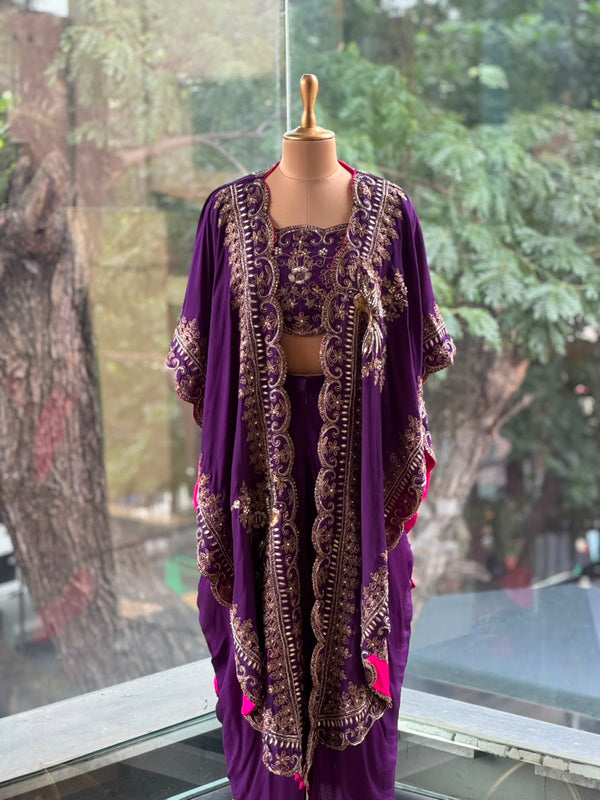 Purple Cape Set