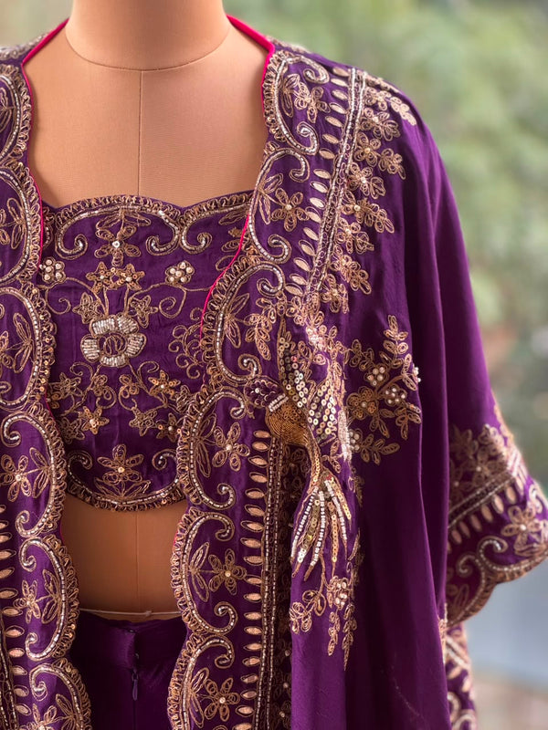 Purple Cape Set