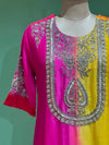 Red Shaded Intricate Work Dupatta Set