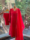 Reddish Orange Mul Suit