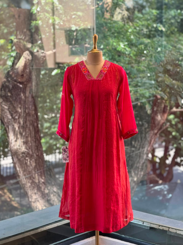 Reddish Orange Mul Suit