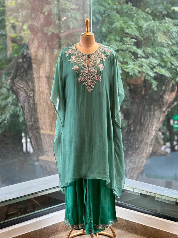Green Kaftan Set