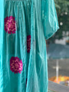 Blue Embroidered Mul Tunic