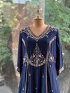 Navy Blue Flared Gown
