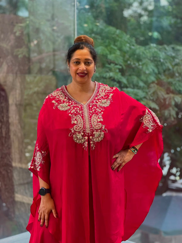 Maroonish Red Palazzo Set