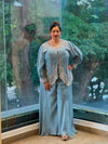 Greyish Blue Palazzo Set