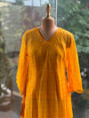Yellow silk kota dupatta set