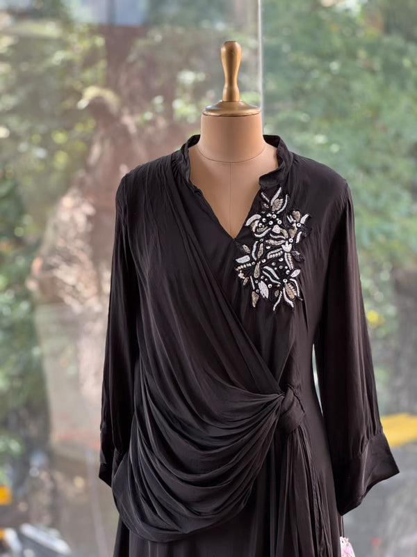 Black Asymmetrical Tunic