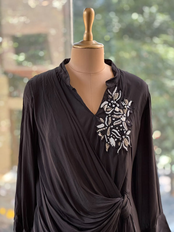 Black Asymmetrical Tunic