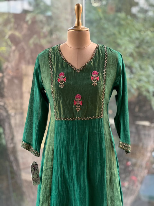 Green Tissue Panel Mul Suit