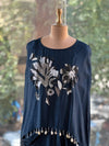 Dark Blue Skirt Set