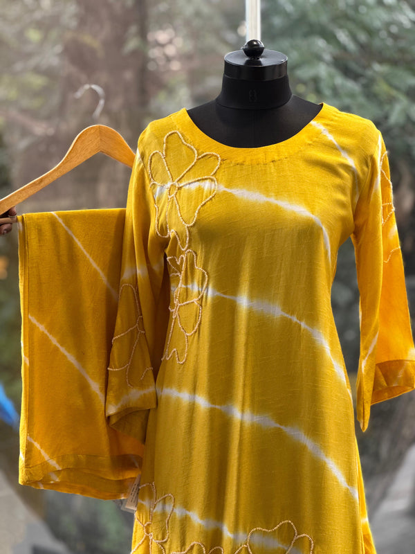 Yellow Tye Dye Co Ord
