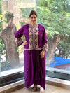 Purple Skirt Set