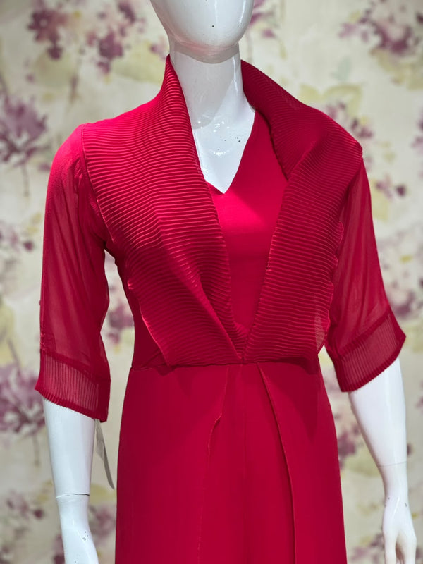 Red Crush Flap Jumpsuit