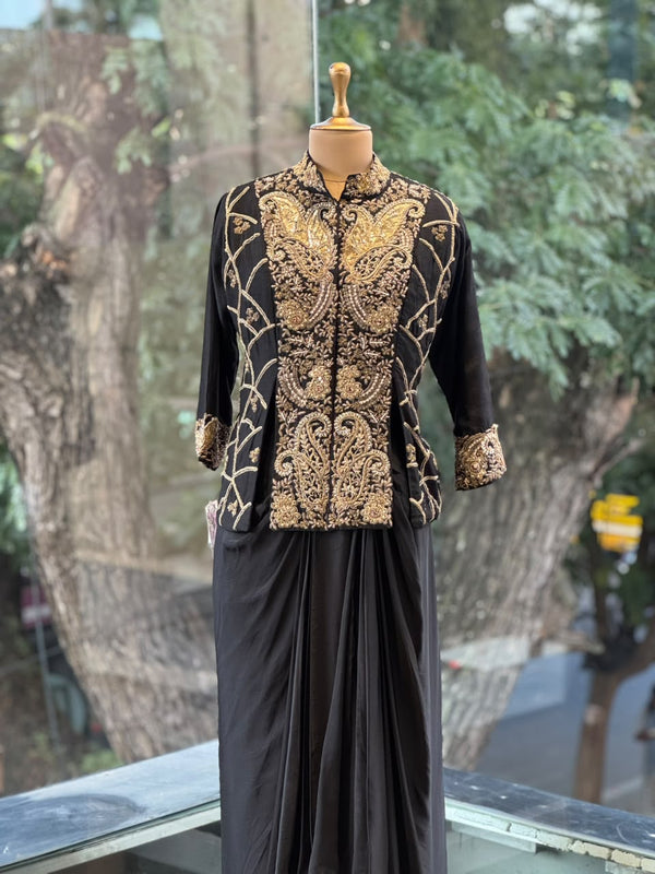 Black Skirt Set