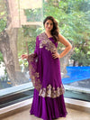 Purple Cape Set
