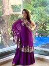 Purple Cape Set