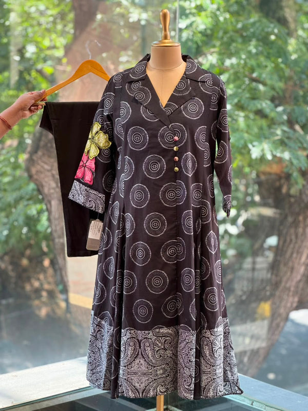 Black Printed Co Ord