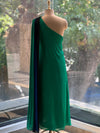 Green One Shoulder Dress