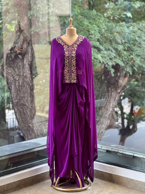 Purple Cape Set