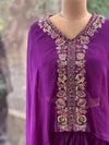 Purple Cape Set