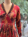 Maroon Digital Print Cowl Tunic