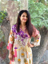 Beige Digital Print Farsi Co Ord