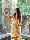 Yellow Floral Digital Printed Co Ord