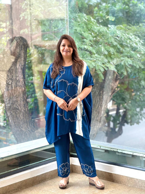 Blue Kaftan Co Ord
