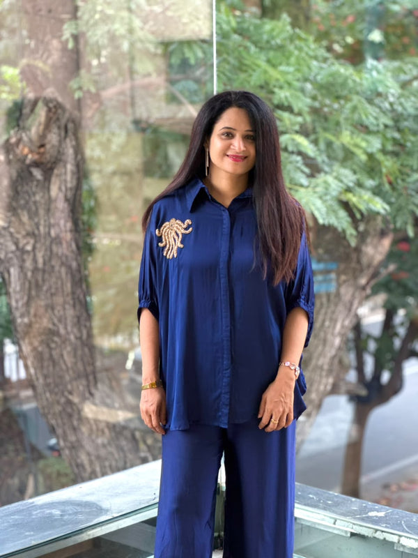 Royal Blue Kaftan Co Ord
