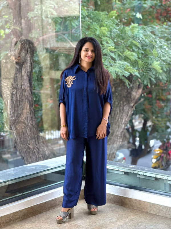 Royal Blue Kaftan Co Ord