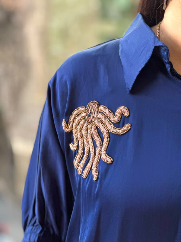 Royal Blue Kaftan Co Ord
