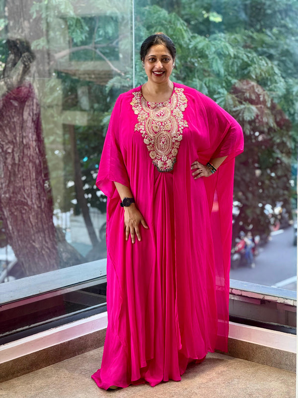 Pink Kaftan Gown
