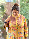 Yellow Floral Digital Printed Co Ord