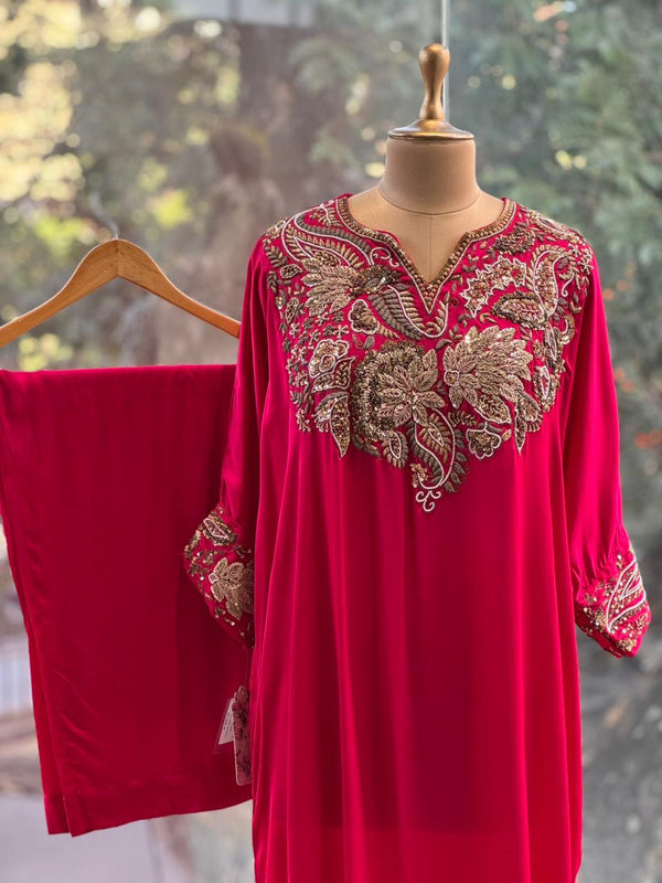 Pink Kaftan Co Ord
