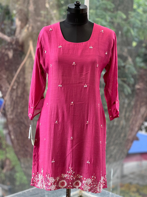 Pink Dupatta Set