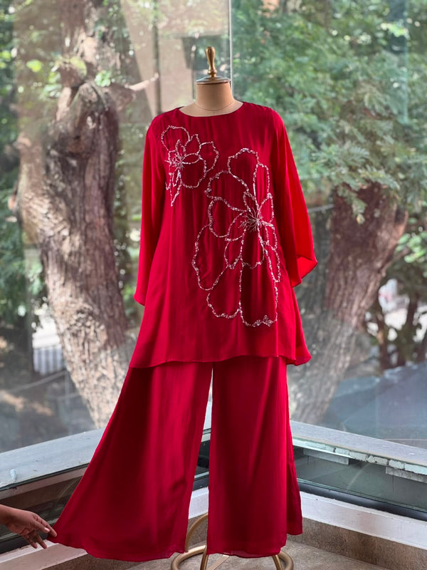 Red Co Ord Set