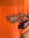 Orange Patch Work Dupatta Set