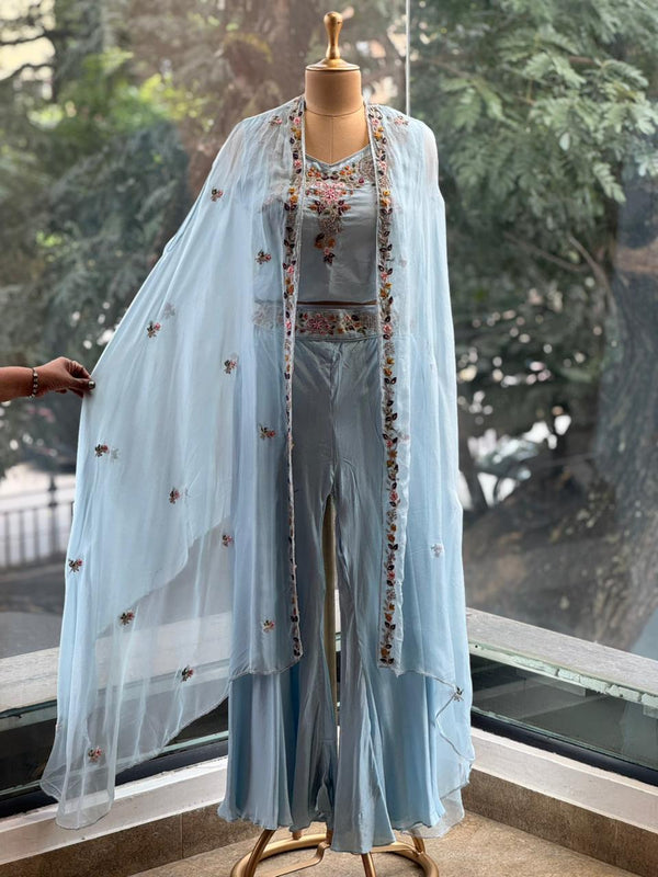 Powder Blue Palazzo Set